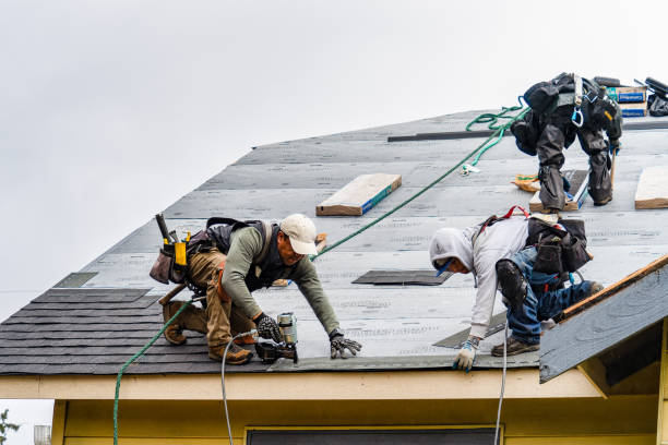 Professional Roof Installation technician working in Long Beach, NY